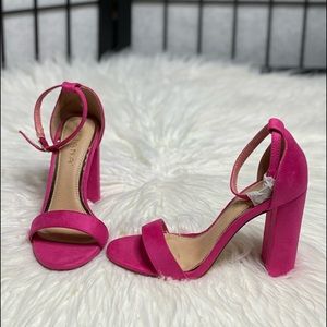 Pink Fashion Nova Block Heels